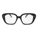 ≪ポイント5倍≫セリーヌ CELINE 伊達メガネ メガネ 衣料品 アセテート メンズ レディース ブラック系 50136I001(51) 【新品】(4)