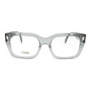 フェンディ FENDI 伊達メガネ メガネ 衣料品 アセテート メンズ レディース クリア系 クリアブラック 50094F020(52) 【新品】