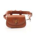 ≪5千円OFFクーポン配布×P5倍≫グッチ GUCCI バンブー 1947 ミニ ベルトバッグ ウエストバッグ ボディバッグ バッグ レザー レディース ブラウ...