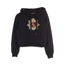 ドルチェアンドガッバーナ DOLCE & GABBANA パーカー 衣料品 トップス コットン レディース ブラック系 F9H75Z 【中古】