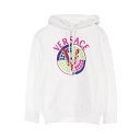 ヴェルサーチ VERSACE パーカー 衣料品 トップス コットン レディース ホワイト系 / マルチカラー 1002804 【中古】