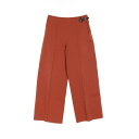 ≪ポイント5倍≫エルメス HERMES パンツ 衣料品 ボトムス コットン レディース ブラウン系 2E0405D6 【中古】