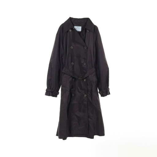 プラダ PRADA RE-NYLON トレンチコート 衣料品 アウター ナイロン レディース ブラック系 232172 【中古】 プラダ PRADA RE-NYLON トレンチコート 衣料品 アウター ナイロン レディース ブラック系 232172 【中古】