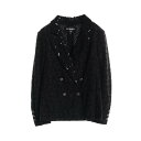 ≪5万円OFFクーポン配布×P5倍≫シャネル CHANEL ココマーク アイレット 衣料品 アウター コットン / ポリエステル レディース ブラック系 P70...