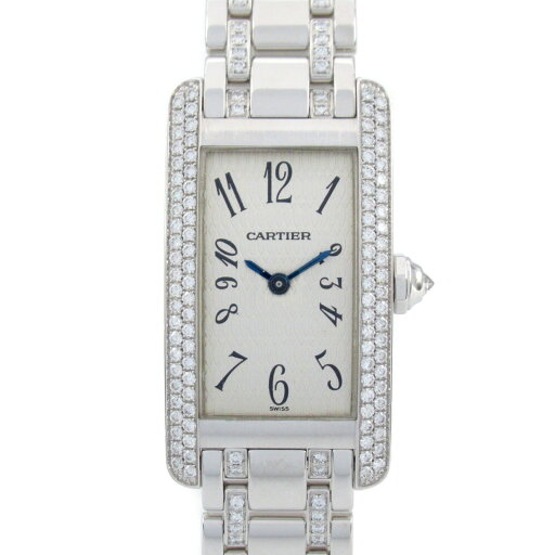 ≪10%OFFクーポン対象≫カルティエ CARTIER タンクアメリカン SM 腕時計 時計 K18WG(ホワイトゴールド) レディース シルバー系 WB7031JP 【中古】 ≪10%OFFクーポン対象≫カルティエ CARTIER タンクアメリカン SM 腕時計 時計 K18WG(ホワイトゴールド) レディース シルバー系 WB7031JP 【中古】