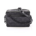 ルイ・ヴィトン LOUIS VUITTON ミニ ソフトトランク モノグラムエクリプス ショルダーバッグ バッグ PVCコーティングキャンバス レザー メンズ ブラック系 M44735 【中古】(4)