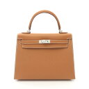 ≪8万円OFFクーポン配布×P5倍≫エルメス HERMES ケリー25 ハンドバッグ バッグ ヴォーエプソン ヴォーエプソン レディース ブラウン系 03841...