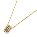 ブルガリ BVLGARI B-zero1 ビーゼロワン レジェンド ネックレス セラミック ネックレス ジュエリー K18PG(ピンクゴールド) セラミック メ...