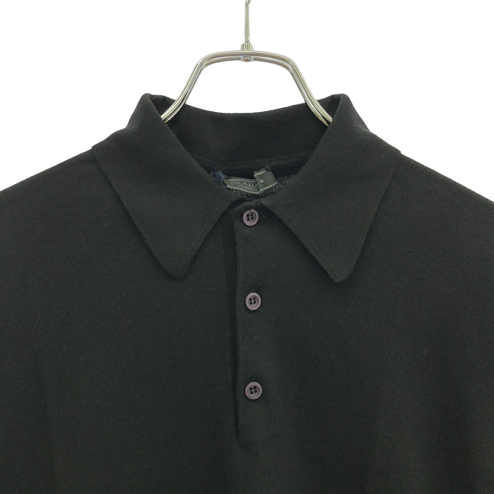 PRADA ニットポロシャツ シルク100% ブラック 楽天市場】プラダ PRADA ニットポロシャツ ポロシャツ 衣料品