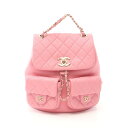 ≪8万円OFFクーポン配布×P5倍≫シャネル CHANEL マトラッセ リュックサック バックパック バッグ レザー レディース ピンク系 AS3787 【中古...