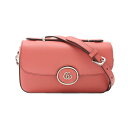 ≪15%OFFクーポン対象≫グッチ GUCCI ダブルG ショルダーバッグ バッグ レザー レディース ピンク系 739722 【中古】