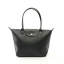 ≪ポイント5倍≫ロンシャン Longchamp ル プリアージュ シティ トートバッグ バッグ キャンバス レザー レディース ブラック系 L2605HYQ001 【新品】(4)