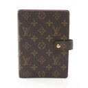 ルイ・ヴィトン LOUIS VUITTON アジェンダMM モノグラム 手帳カバー アクセサリー PVCコーティングキャンバス レザー レディース ブラウン系 R20105 【中古】(3)