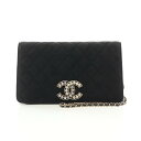 ≪3万円OFFクーポン配布×P5倍≫シャネル CHANEL マトラッセ ショルダーバッグ バッグ スウェード レディース ブラック系 【中古】