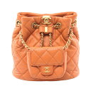 ≪5万円OFFクーポン配布×P5倍≫シャネル CHANEL マトラッセ リュックサック バックパック バッグ レザー レディース ブラウン系 AS3947 【中...