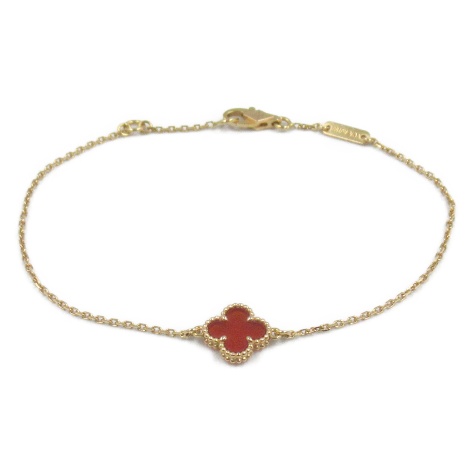 ヴァンクリーフ＆アーペル Van Cleef & Arpels スウィート アルハンブラ ブレスレット カーネリアン ブレスレット アクセサリー K18PG（ピンクゴールド） カーネリアン レディース レッド系 VCARN59K00 【中古】のサムネイル