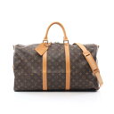 ≪10%OFFクーポン対象≫ルイ・ヴィトン LOUIS VUITTON キーポル バンドリエール50 ボストンバッグ バッグ PVCコーティングキャンバス レザ...