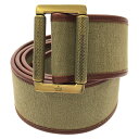 グッチ GUCCI ベルト ベルト 衣料品 メンズ レディース カーキ系 109351・1476・95・38 【中古】