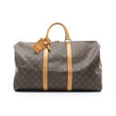 ≪ポイント5倍≫ルイ・ヴィトン LOUIS VUITTON キーポル50 ボストンバッグ バッグ PVCコーティングキャンバス レザー モノグラム メンズ レデ...