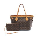 ≪3%OFFクーポン×P3倍≫ルイ・ヴィトン LOUIS VUITTON ネヴァーフルPM トートバッグ バッグ PVCコーティングキャンバス レザー モノグラム レディース ブラウン系 M41000 【中古】