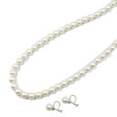 ジュエリー JEWELRY パールネックレス イヤリング2点セット アクセサリー シルバー925 パール レディース ホワイト系 パール2点セット 44.5g ...