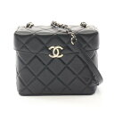 ≪7%OFFクーポン対象≫シャネル CHANEL マトラッセ ショルダーバッグ バッグ ラムスキン(羊革) レディース ブラック系 【中古】