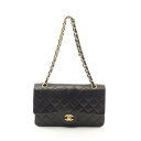 ≪5万円OFFクーポン配布×P5倍≫シャネル CHANEL マトラッセ Wフラップ ショルダーバッグ バッグ ラムスキン(羊革) レディース ブラック系 A01...