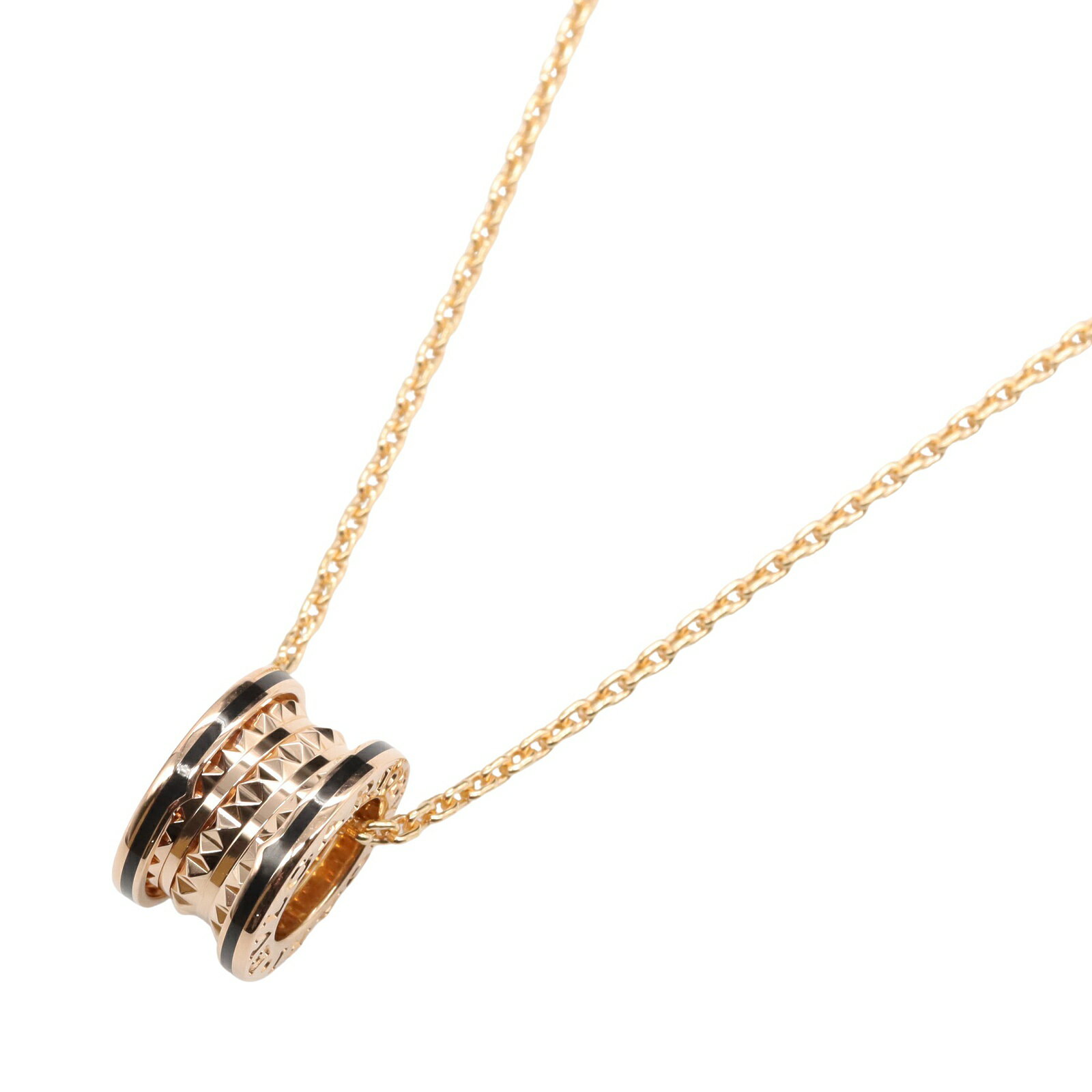 BVLGARI ブルガリ ペンダントネックレス K18PG ブラック