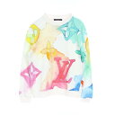 ルイ・ヴィトン LOUIS VUITTON ウォーターカラー スウェット 衣料品 トップス コットン ウォーターカラー・モノグラム メンズ ホワイト系 / マル...