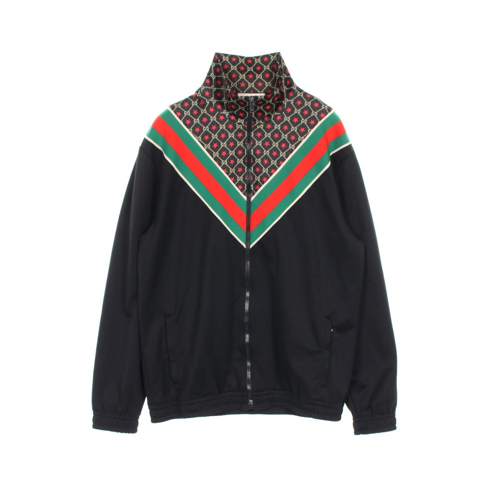 ≪10%OFFクーポン対象≫グッチ GUCCI GG スター 衣料品 アウター ポリエステル / コットン メンズ ブラック系 / マルチカラー 575734 【中古】