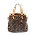 ≪10%OFFクーポン対象≫ルイ・ヴィトン LOUIS VUITTON バティニョール モノグラム ハンドバッグ バッグ PVCコーティングキャンバス レザー レディース ブラウン系 M51156 【中古】(4)