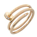 カルティエ CARTIER ジュストアンクル ダブル リング ダイヤ リング・指輪 ジュエリー K18PG(ピンクゴールド) ダイヤモンド レディース クリア系 【中古】(4)
