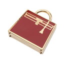 ≪2千円OFFクーポン対象≫エルメス HERMES キュリオジテ ケリー ペンダントトップ ジュエリー GP(ゴールドメッキ) レディース ゴールド系 / レッド系 【中古】