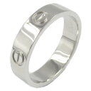 カルティエ CARTIER ラブリング リング・指輪 ジュエリー Pt950プラチナ メンズ レディース シルバー系 354811 【中古】