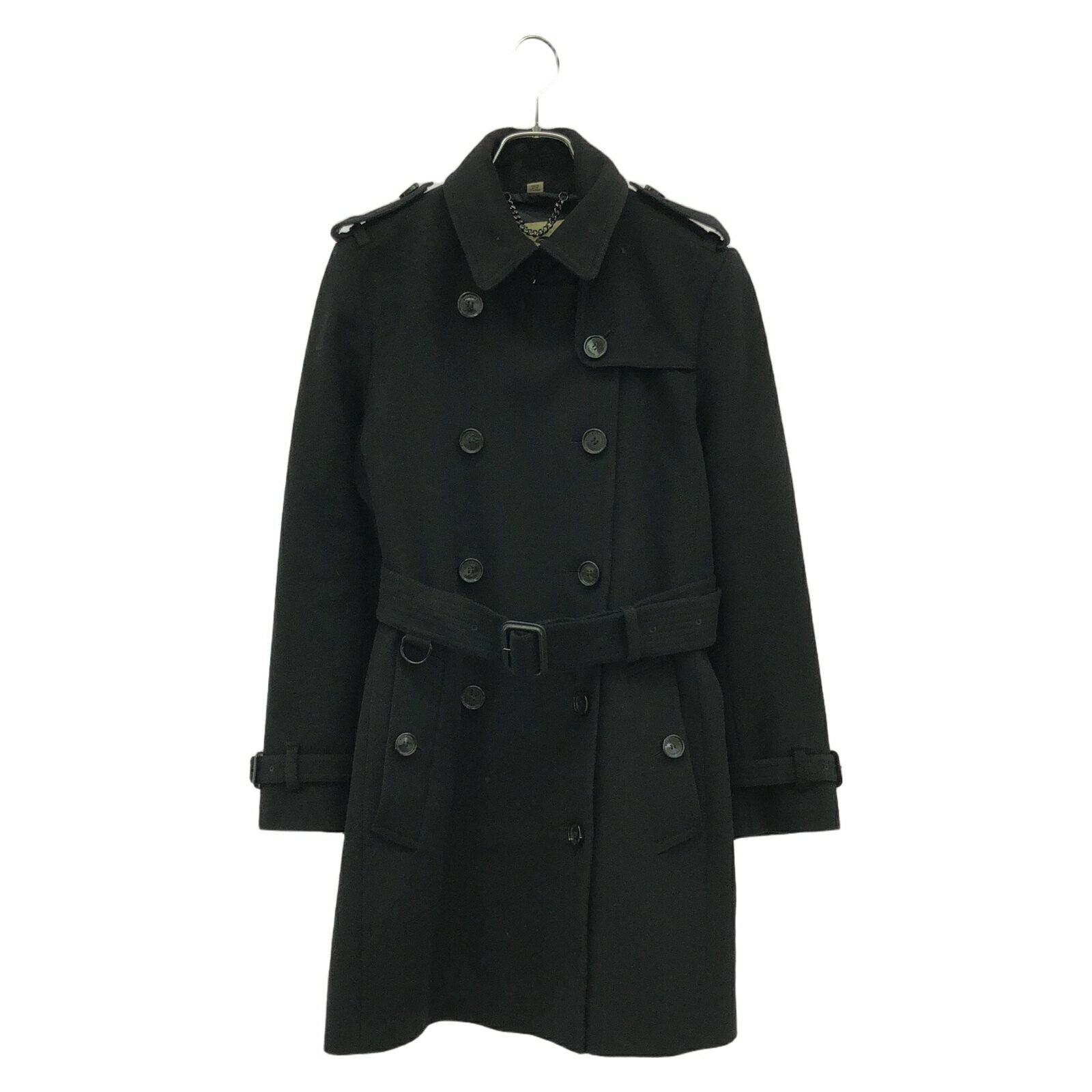 ≪15%OFFクーポン対象≫バーバリー BURBERRY ウールコート 衣料品 アウター ウール レディース ブラック系 3926955 【中古】