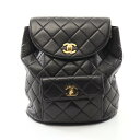 ≪5万円OFFクーポン配布×P5倍≫シャネル CHANEL マトラッセ リュックサック バックパック バッグ ラムスキン(羊革) レディース ブラック系 A10...
