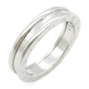 ブルガリ BVLGARI B-zero1 ビーゼロワン リング 1バンド リング・指輪 ジュエリー K18WG(ホワイトゴールド) メンズ レディース シルバー...