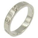 ≪15%OFFクーポン対象≫カルティエ CARTIER ミニラブリング リング・指輪 ジュエリー K18WG(ホワイトゴールド) メンズ レディース シルバー系...