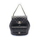 ≪8万円OFFクーポン配布×P5倍≫シャネル CHANEL マトラッセ リュックサック バックパック バッグ ラムスキン(羊革) レディース ブラック系 AS3...