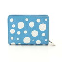≪10%OFFクーポン対象≫ルイ・ヴィトン LOUIS VUITTON × yayoi kusama ポルトフォイユ クレア 二つ折り財布 財布 レザー モノグラム・アンプラント レディース ブルー系 / ホワイト系 M82104 【中古】(4)