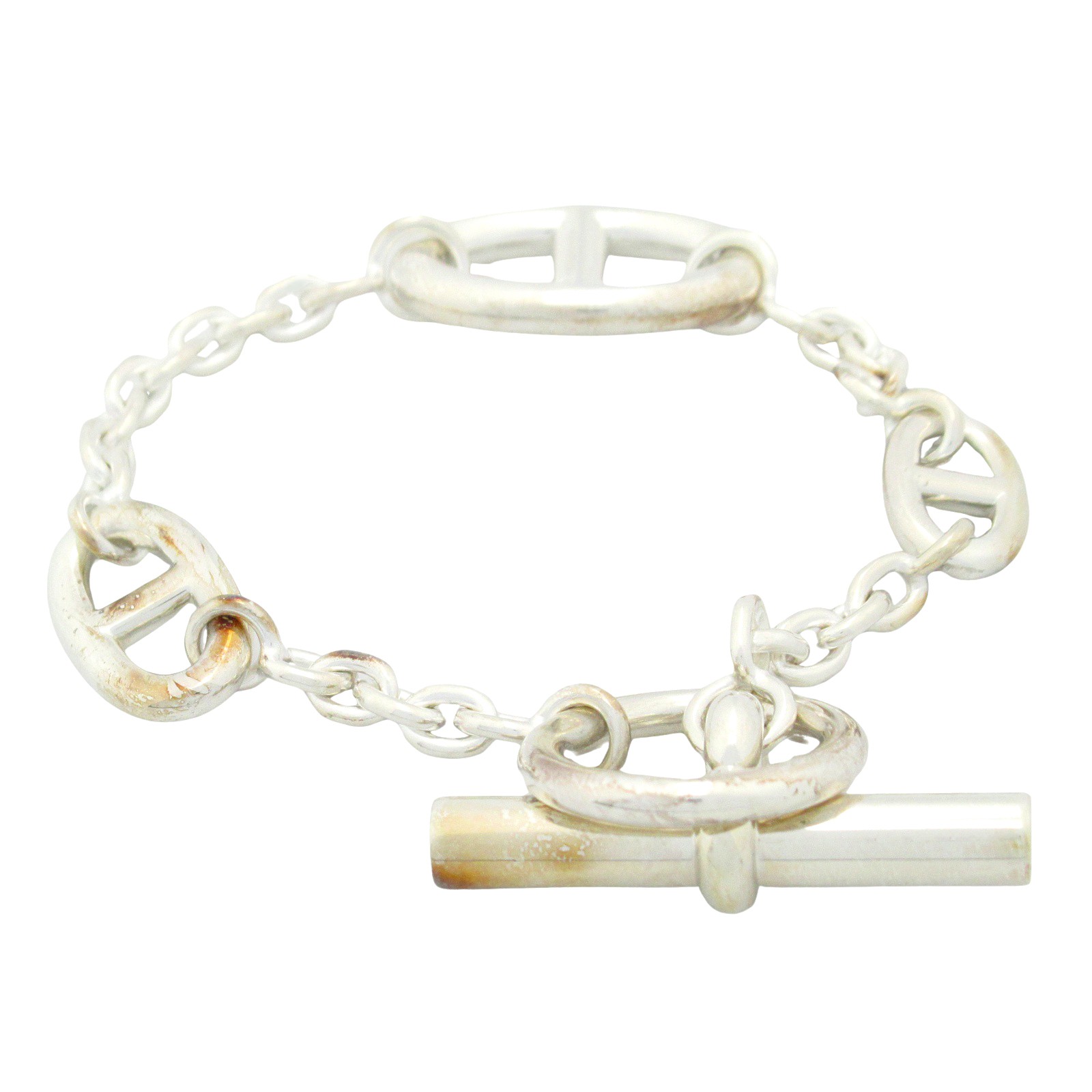 ≪全品5%OFF＆まとめ買い対象≫エルメス HERMES ファランドール ブレスレット ブレスレット アクセサリー シルバー925 レディース シルバー系 【中古】