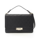 ≪3万円OFFクーポン配布×P5倍≫シャネル CHANEL マトラッセ ショルダーバッグ バッグ ラムスキン(羊革) レディース ブラック系 A93703 【中...