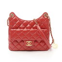 ≪5万円OFFクーポン配布×P5倍≫シャネル CHANEL マトラッセ ホーボー ショルダーバッグ バッグ レザー レディース レッド系 AS3690 【中古】