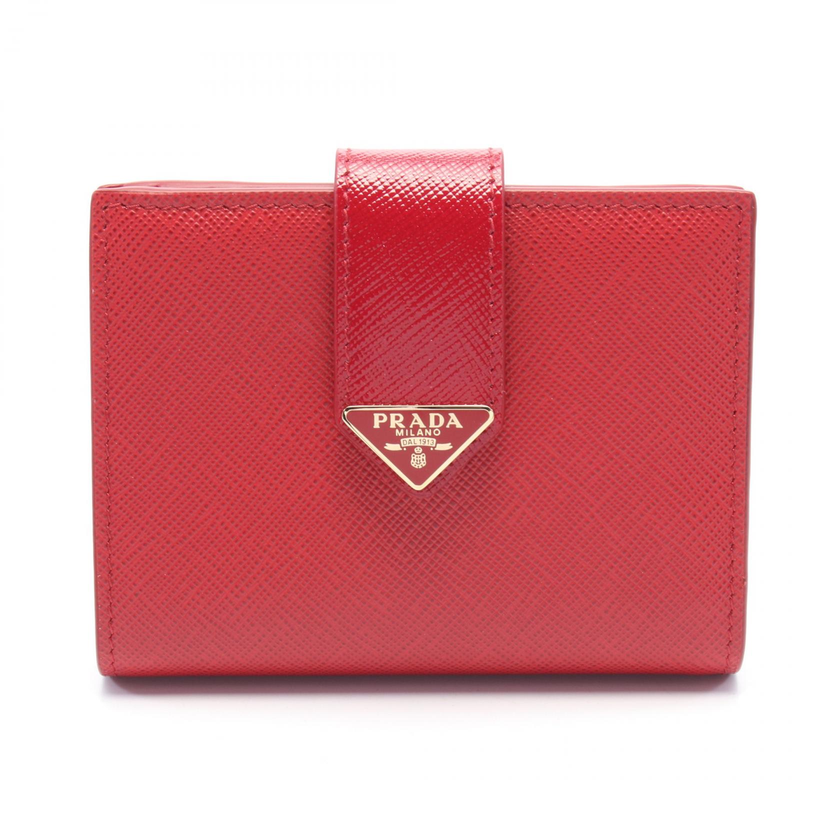 PRADA プラダ 二つ折り 財布 赤 箱付き 楽天市場】prada 財布 二つ折り 赤の通販