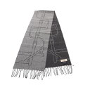 エルメス HERMES Mors a Jouets マフラー 衣料品 カシミヤ メンズ レディース グレー系 【中古】