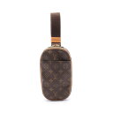 ルイ・ヴィトン LOUIS VUITTON ポシェットガンジュ ウエストバッグ ボディバッグ バッグ PVCコーティングキャンバス レザー モノグラム メンズ ...