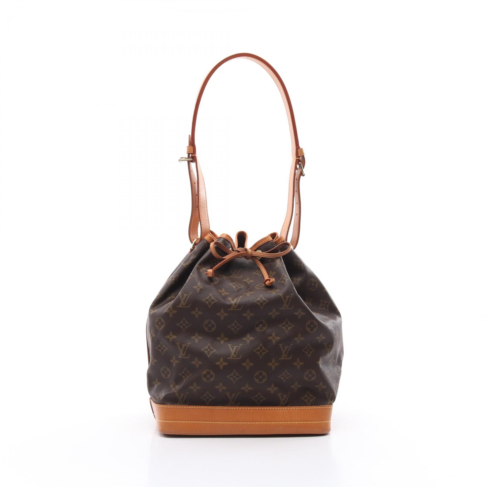 ≪3％OFFクーポン対象≫ルイ・ヴィトン LOUIS VUITTON ノエ ショルダーバッグ バッグ PVCコーティングキャンバス レザー モノグラム レディース ブラウン系 M42224 【中古】
