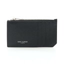 サンローラン SAINT LAURENT フラグメント ジップポーチ コインケース 財布 レザー メンズ レディース ブラック系 609362BTY0N1000...