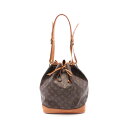 ルイ・ヴィトン LOUIS VUITTON ノエ ショルダーバッグ バッグ PVCコーティングキャンバス レザー モノグラム レディース ブラウン系 M42224 【中古】(4)