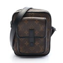 【全品5%OFFクーポン】ルイ・ヴィトン LOUIS VUITTON クリストファー ウエアラブル ウォレット ショルダーバッグ バッグ PVCコーティングキャンバス レザー モノグラム・マカサー メンズ ブラウン系 / ブラック系 M69404 【中古】